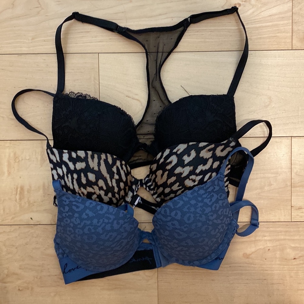 (3) Victoria Secret Bras.